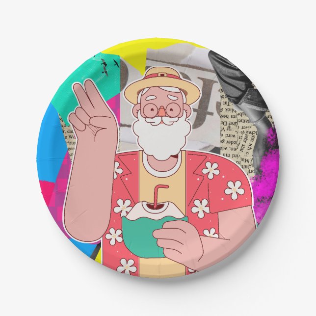 Merry Christmas 2024 Paper Plate (Front)