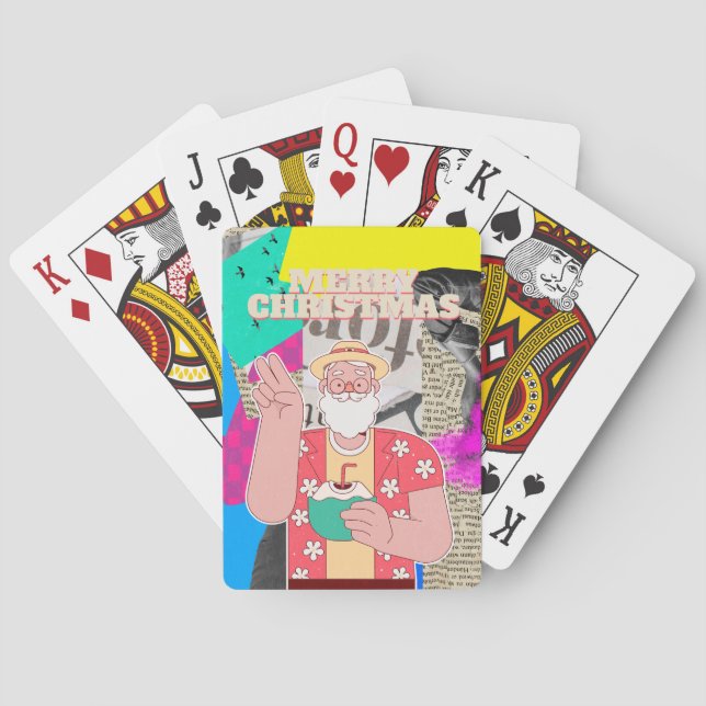 Merry Christmas 2024 Playing Cards (Back)