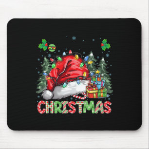 Merry Christmas 2024 Santa Hat Matching Family Paj Mouse Pad