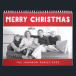 Merry Christmas 2025 Family Calendar<br><div class="desc">Merry Christmas 2025 family calendar will make perfect Christmas gift, simply add photos to this template or hit the Customise it! button. You'll find Add image and Add text buttons on the right. You can change text (words), font and colour of text. You can choose the style of your calendar...</div>