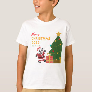 🎄 Merry Christmas 2025 – Panda Santa & Christmas  T-Shirt