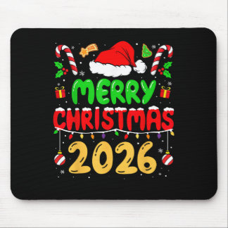 Merry Christmas 2026 Family Matching Costume Santa Mouse Pad