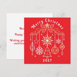 Merry Christmas 2027 design Holiday Card
