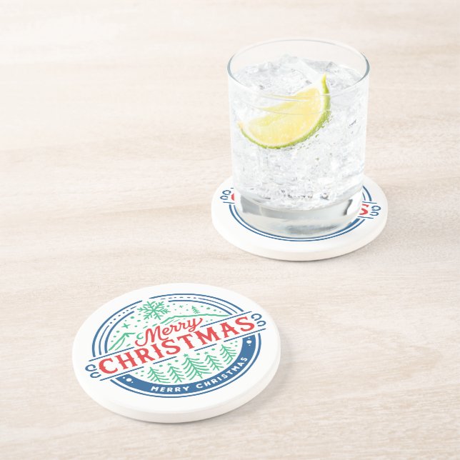 Merry Christmas 2 Coaster (Side)