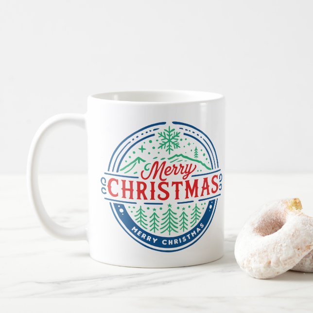 Merry Christmas 2 Coffee Mug (With Donut)