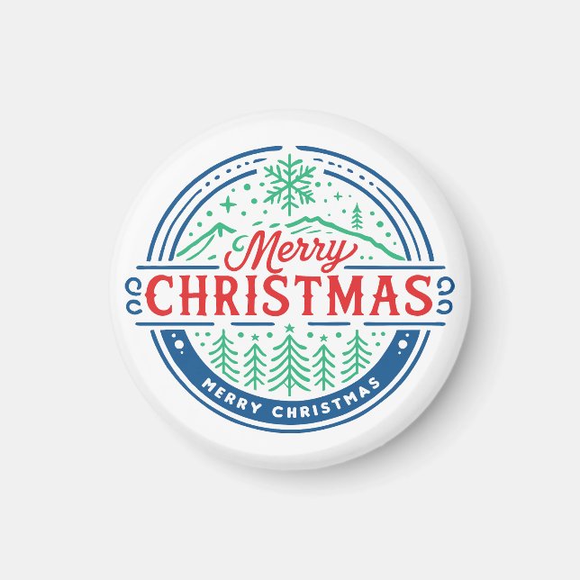 Merry Christmas 2 Magnet (Front)