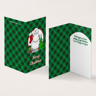 Merry Christmas 2 Tree Stocking Snowman