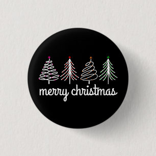 Merry Christmas 3 Cm Round Badge