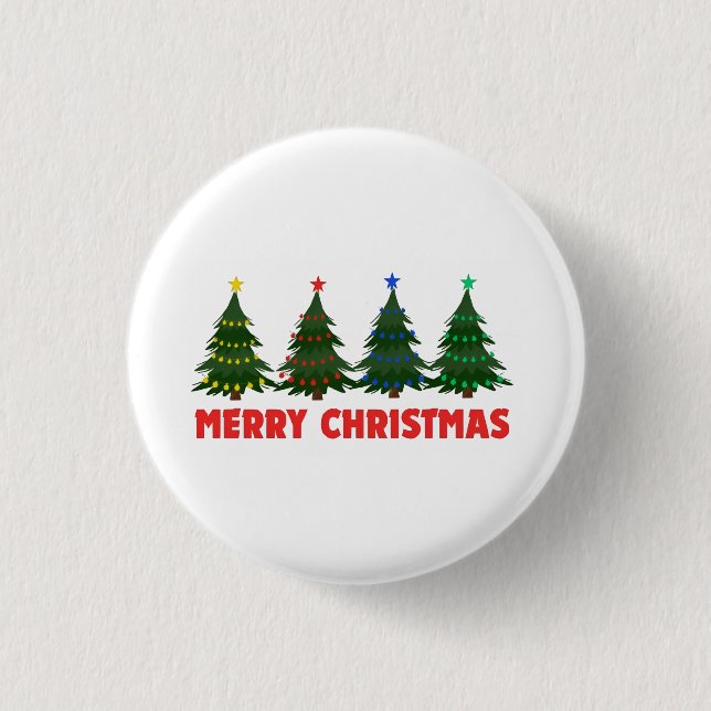 Merry Christmas 3 Cm Round Badge (Front)