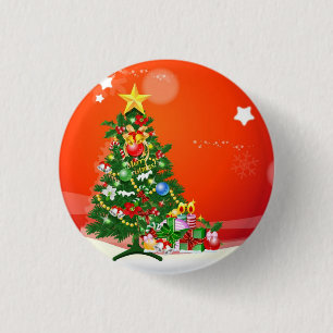 Merry Christmas 3 Cm Round Badge
