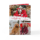 Merry Christmas 3 Photo Collage Folded