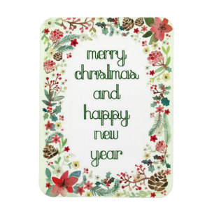 Merry Christmas 3"x4" Photo Magnet