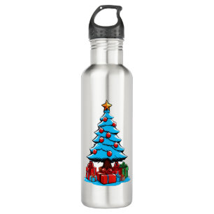 Merry Christmas 3D 710 Ml Water Bottle