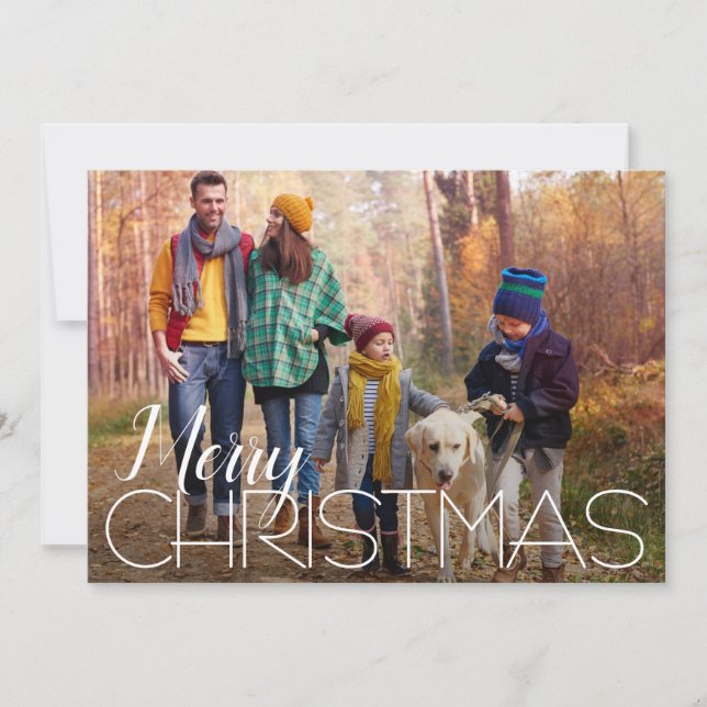 Merry Christmas 4 Photo  Holiday Card (Front)