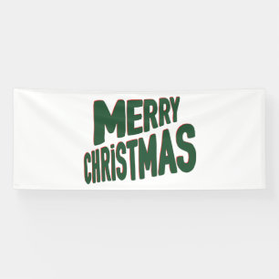 Merry Christmas 4x10 Vinyl Banner