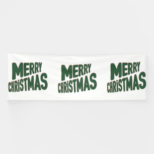 Merry Christmas 4x12 Vinyl Banner
