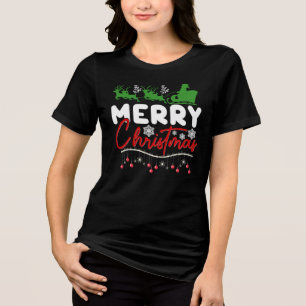 Merry Christmas-60842 Tri-Blend Shirt