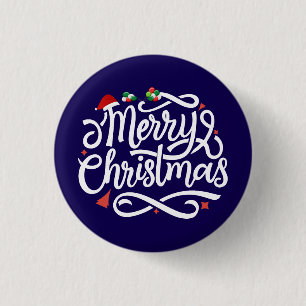 Merry Christmas-61039 3 Cm Round Badge