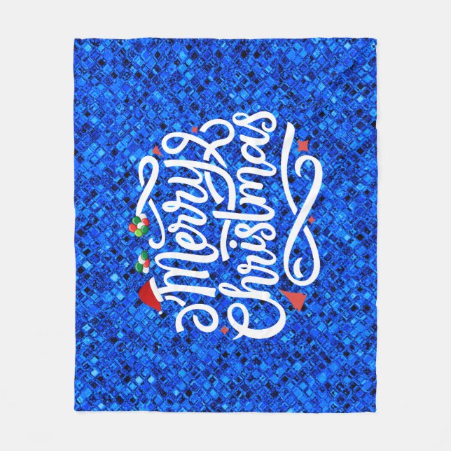 Merry Christmas-61039 Fleece Blanket (Front)