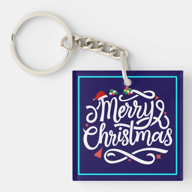 Merry Christmas-61039 Key Ring (Front)