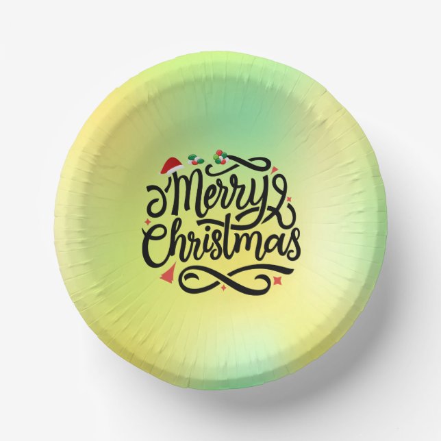 Merry Christmas-61039 Paper Plate (Front)