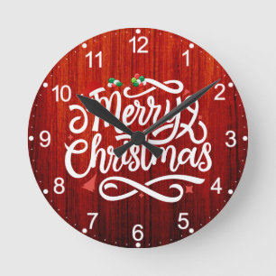 Merry Christmas-61039 Round Clock