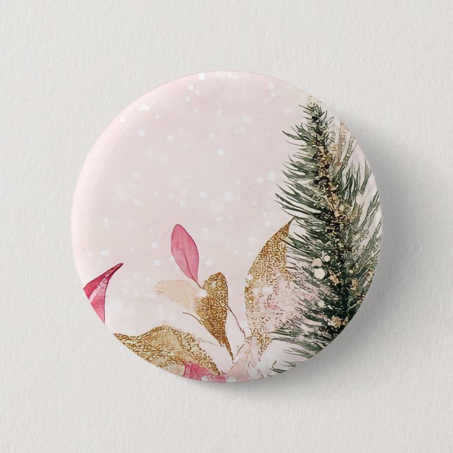 Merry Christmas  6 Cm Round Badge (Front)