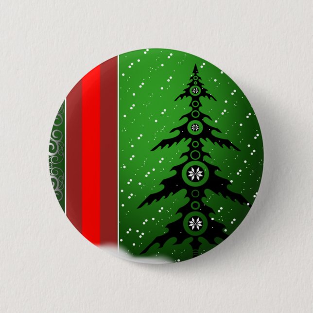 Merry Christmas 6 Cm Round Badge (Front)