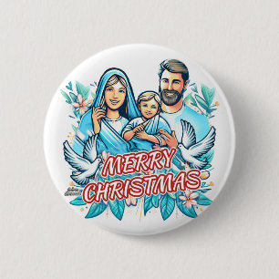 Merry Christmas  6 Cm Round Badge
