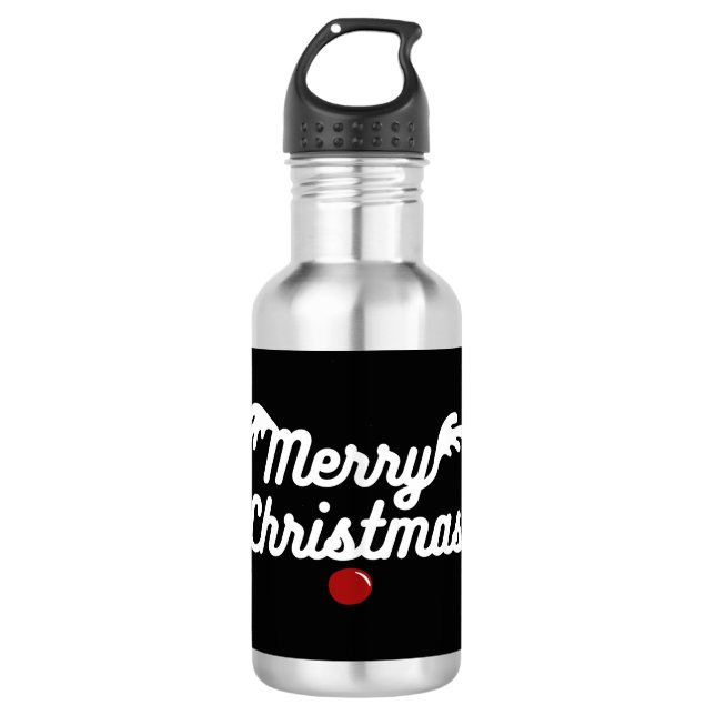 Merry Christmas 710 Ml Water Bottle (Front)
