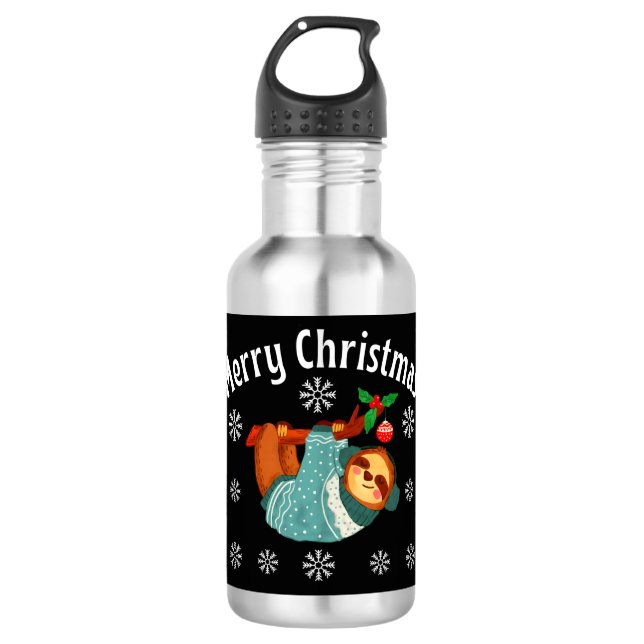 Merry Christmas 710 Ml Water Bottle (Front)
