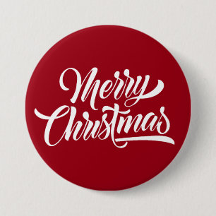 Merry Christmas 7.5 Cm Round Badge