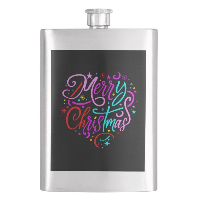 Merry Christmas-83167 Hip Flask (Front)