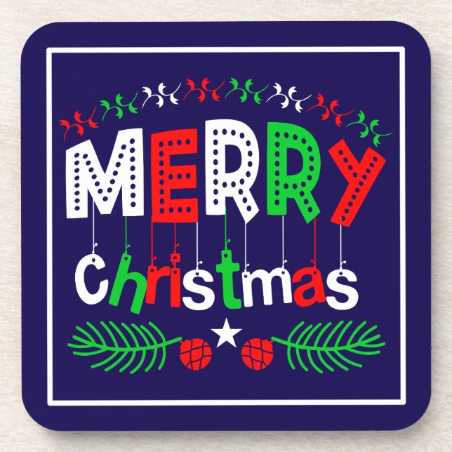 Merry Christmas-85923 Coaster (Front)