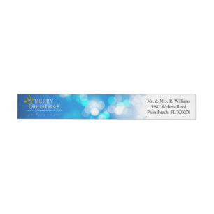 Merry Christmas 87 Wraparound Address Label