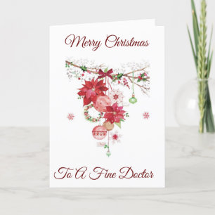 MERRY CHRISTMAS *A FINE DOCTOR* HOLIDAY CARD