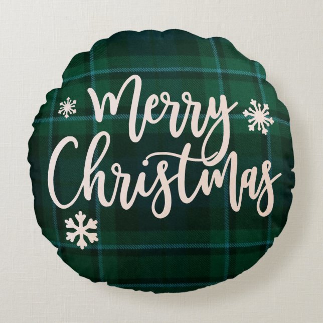 Merry Christmas Accent Pillow (Front)