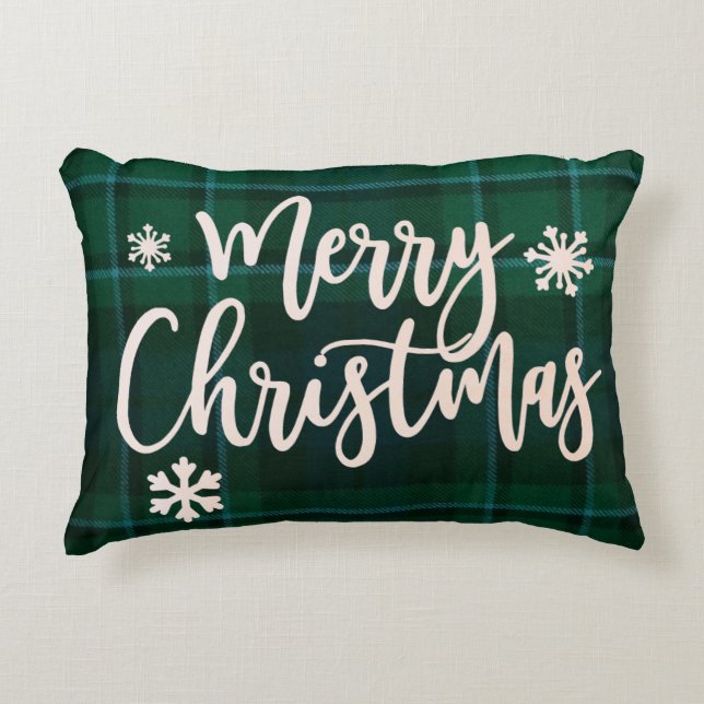 Merry Christmas Accent Pillow (Front)