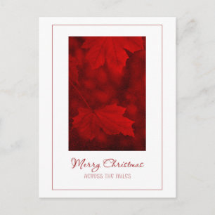 Merry Christmas Across the Miles Postcard