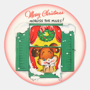 Merry Christmas Across the Miles Sticker