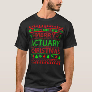 Merry Christmas Actuary Gift T-Shirt