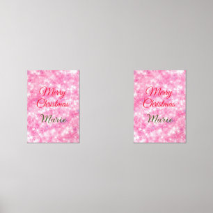 Merry Christmas add name red sparkle glitter holid