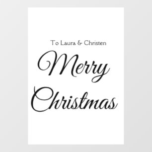 Merry Christmas add name text custom family gift