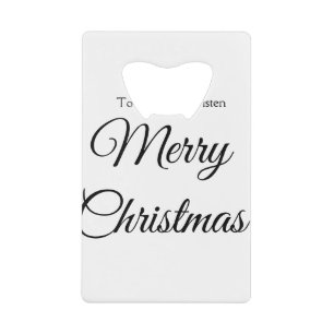 Merry Christmas add name text custom family gift