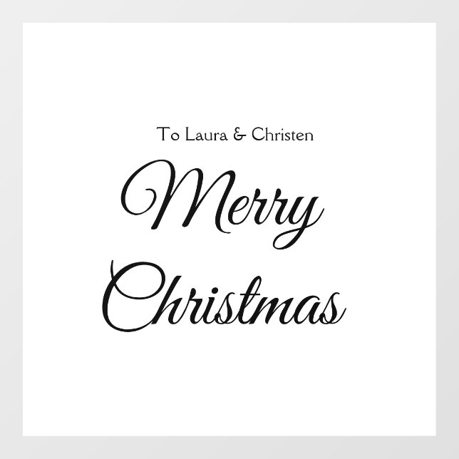 Merry Christmas add name text custom family gift (Sheet)