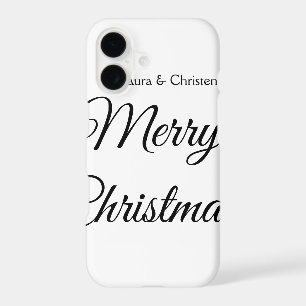 Merry Christmas add name text custom family gift