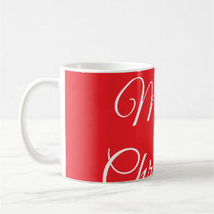 Merry Christmas add name text custom family gift Coffee Mug