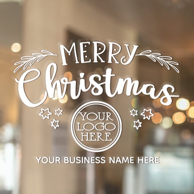 Merry Christmas add your logo and business name (Creator Uploaded)