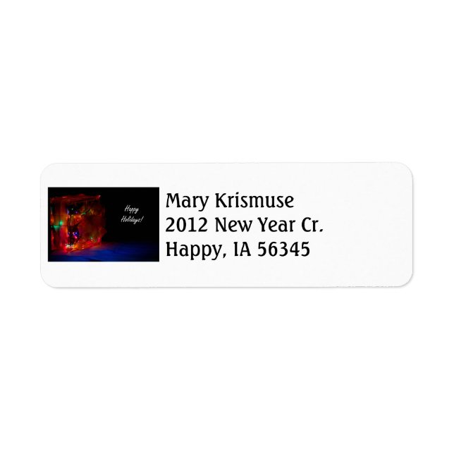 Merry Christmas Address Label Return Address Label (Front)