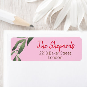 Merry Christmas Address  Return Address Label